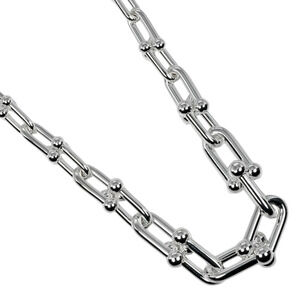 Tiffany Co Graduated Link Necklace Sterling Silver